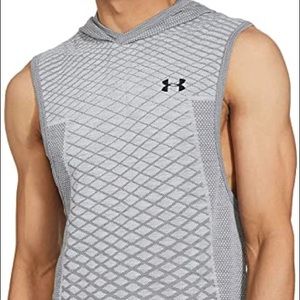 NWT Under Armour Gray Diamond Mens Hooded Tank